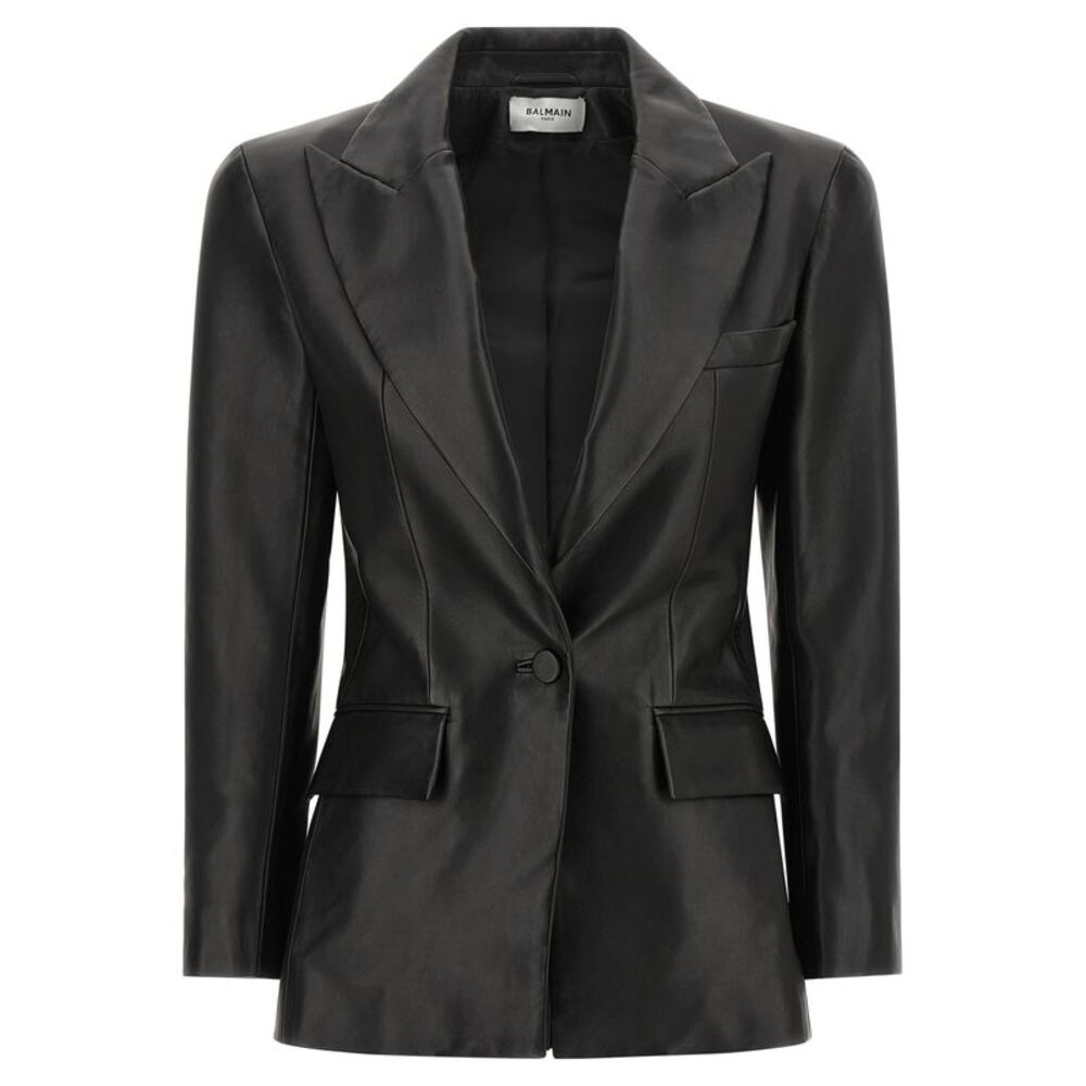 Balmain Women Leather Blazer